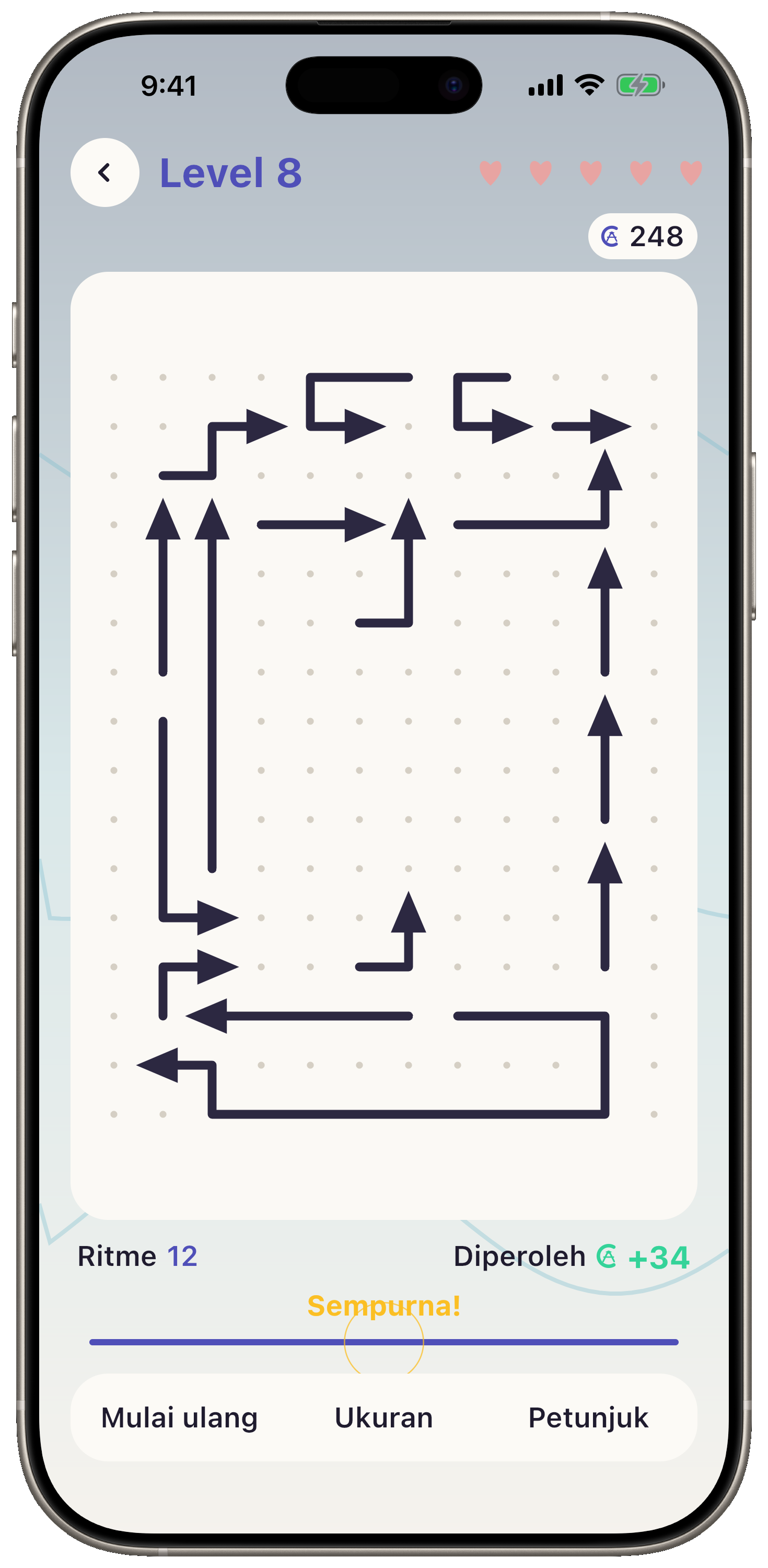 Screenshot Arrows Rhythm di iPhone