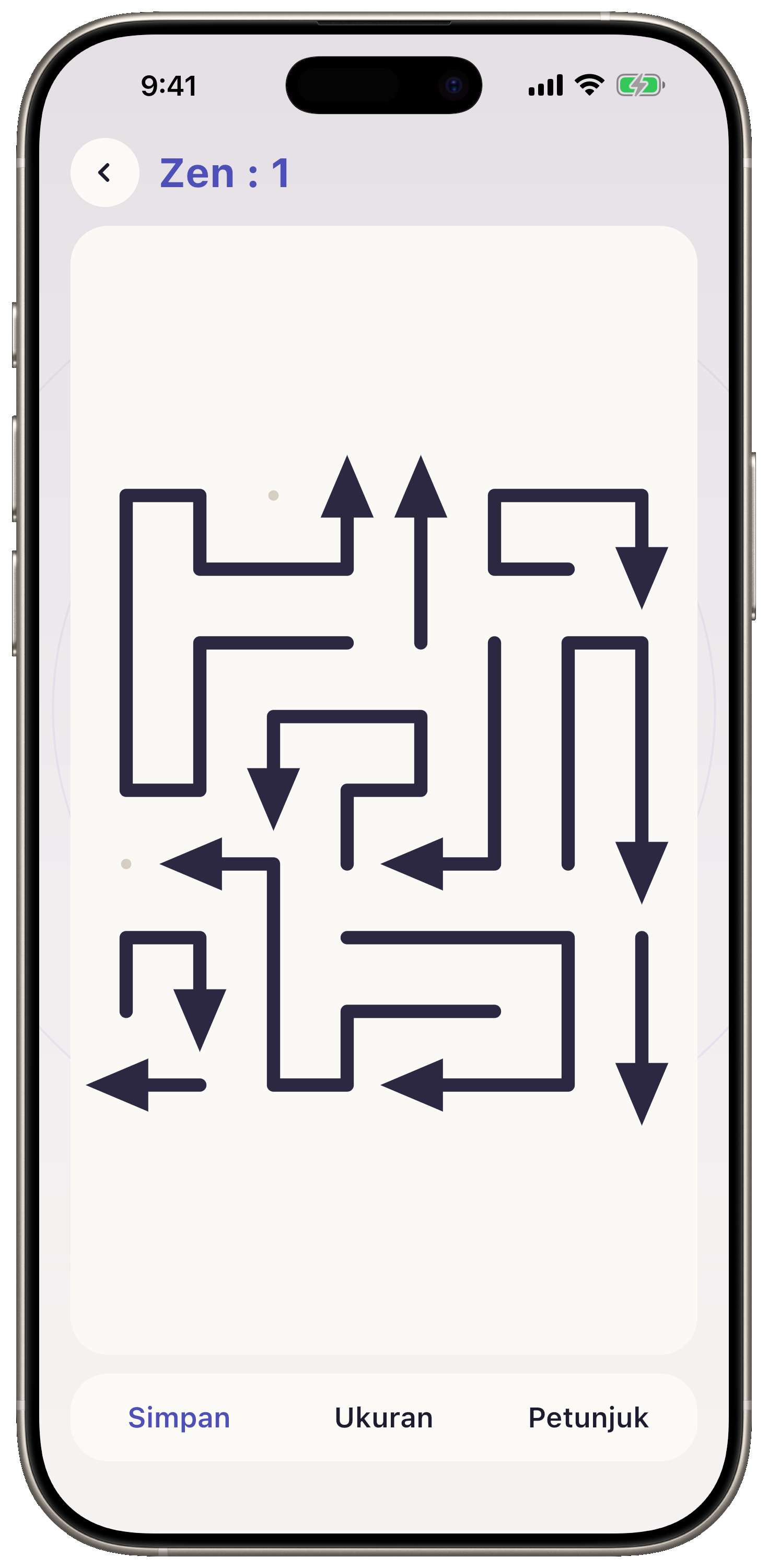 Mode Zen Arrows Rhythm, papan tak terbatas, tanpa nyawa, petunjuk, atau ritme