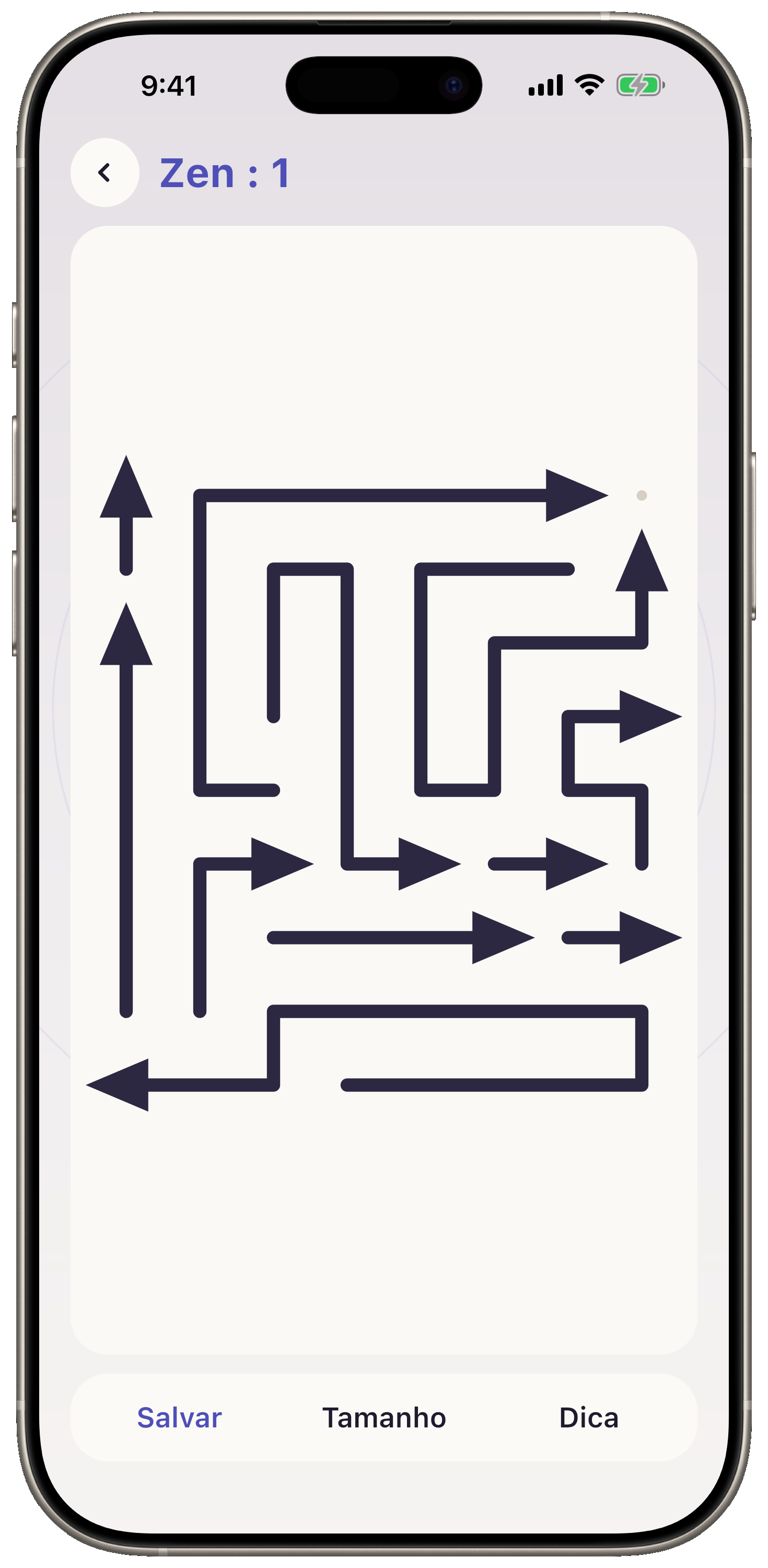 Modo Zen do Arrows Rhythm, tabuleiros infinitos, sem corações, dicas nem ritmo