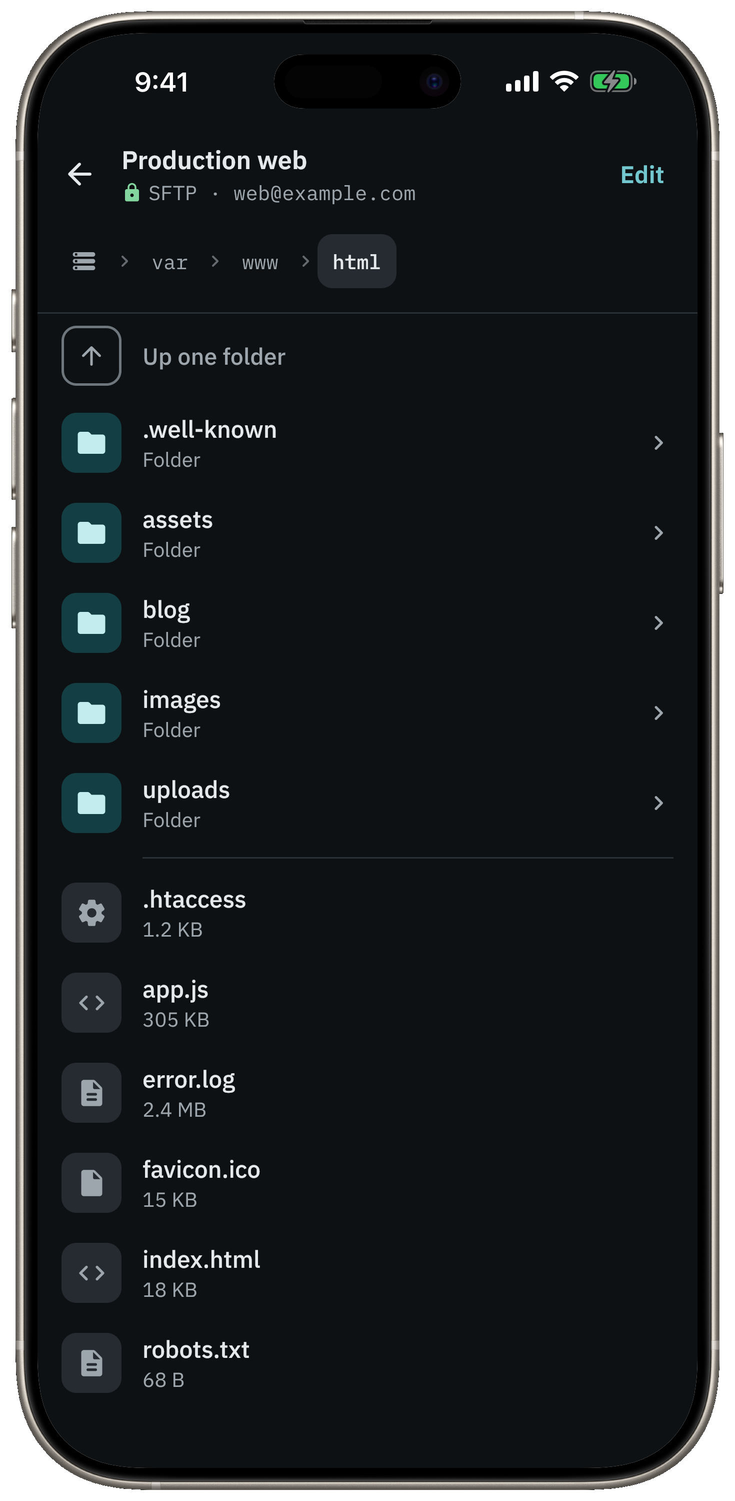 Dark mode, for late-night server checks.