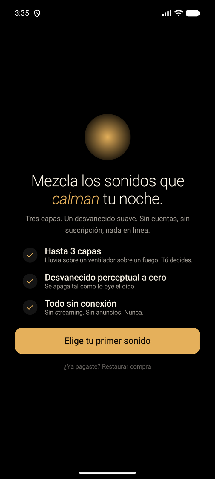 Mezcla los sonidos que calman tu noche