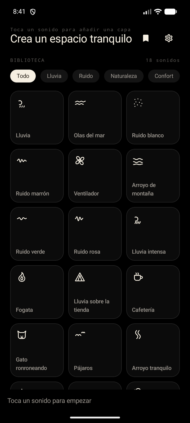 Dieciocho loops continuos