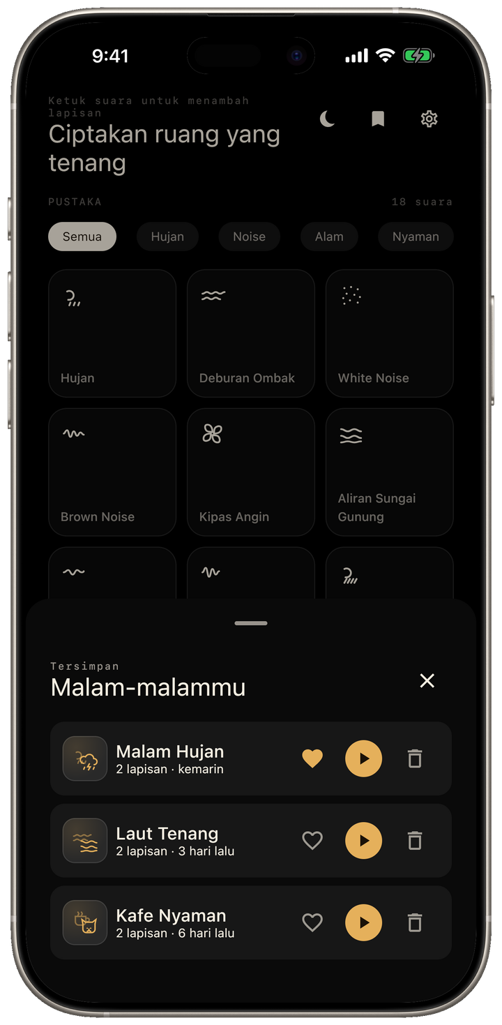 Simpan racikan favoritmu