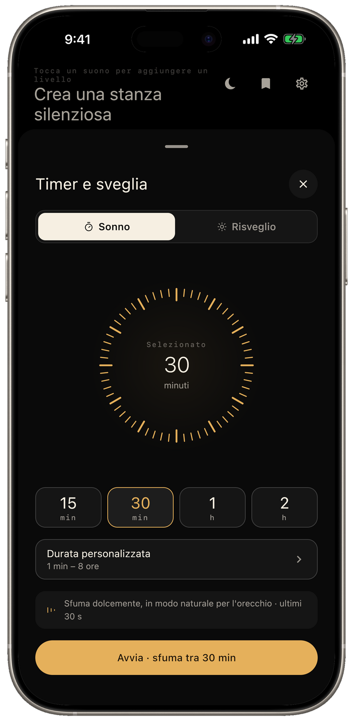 Timer con dissolvenza