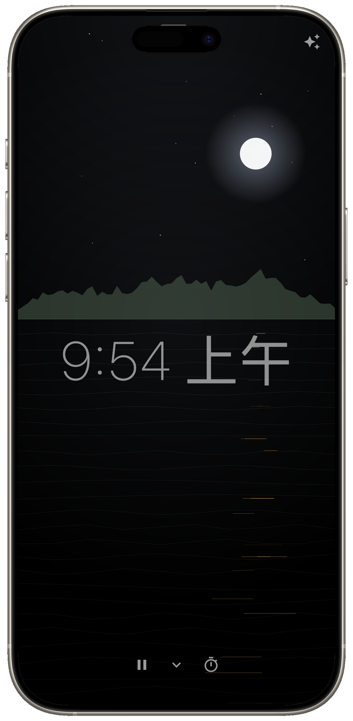 可调暗的床头时钟