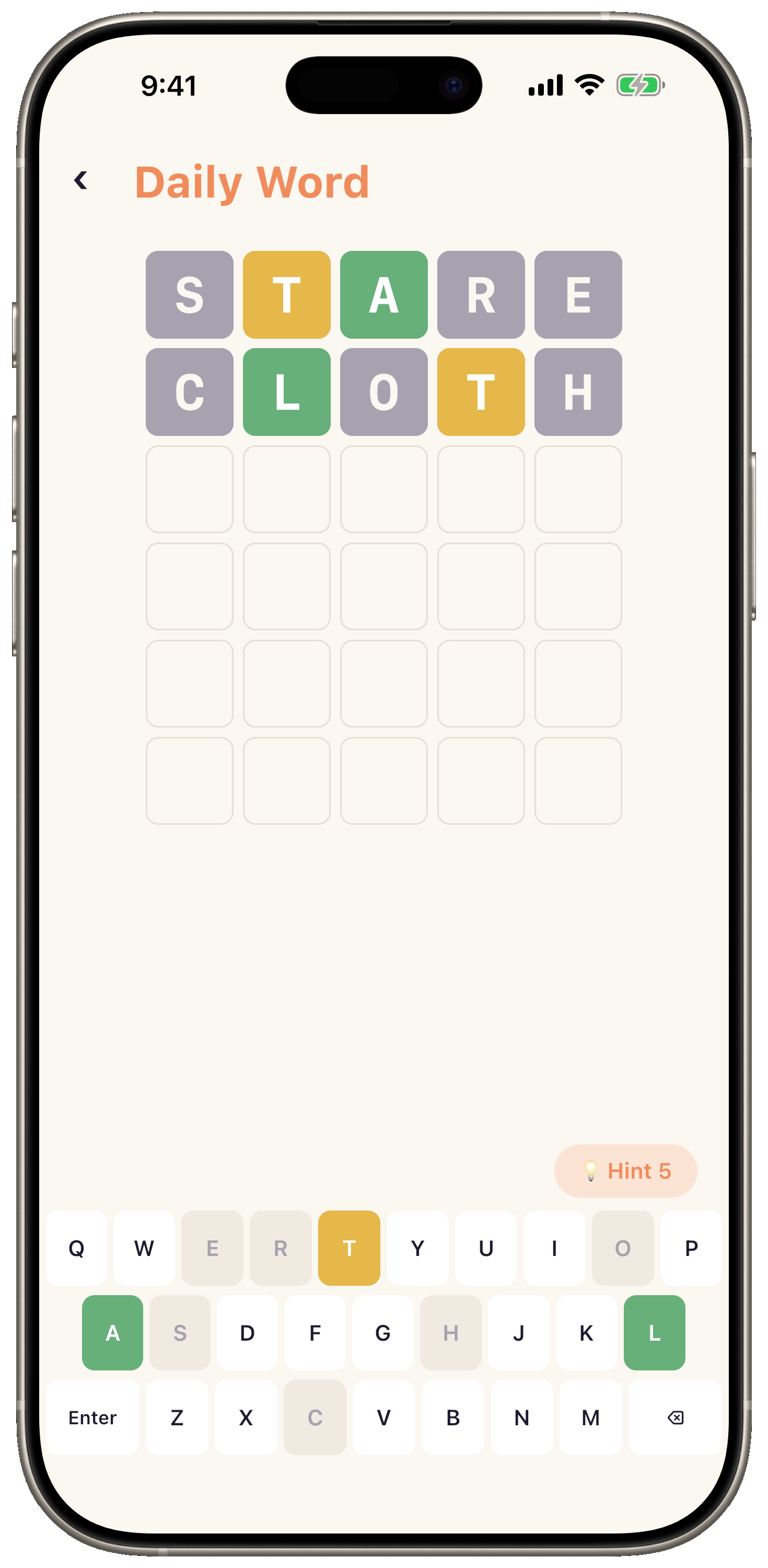 Daily Word — Words Attraction app screenshot