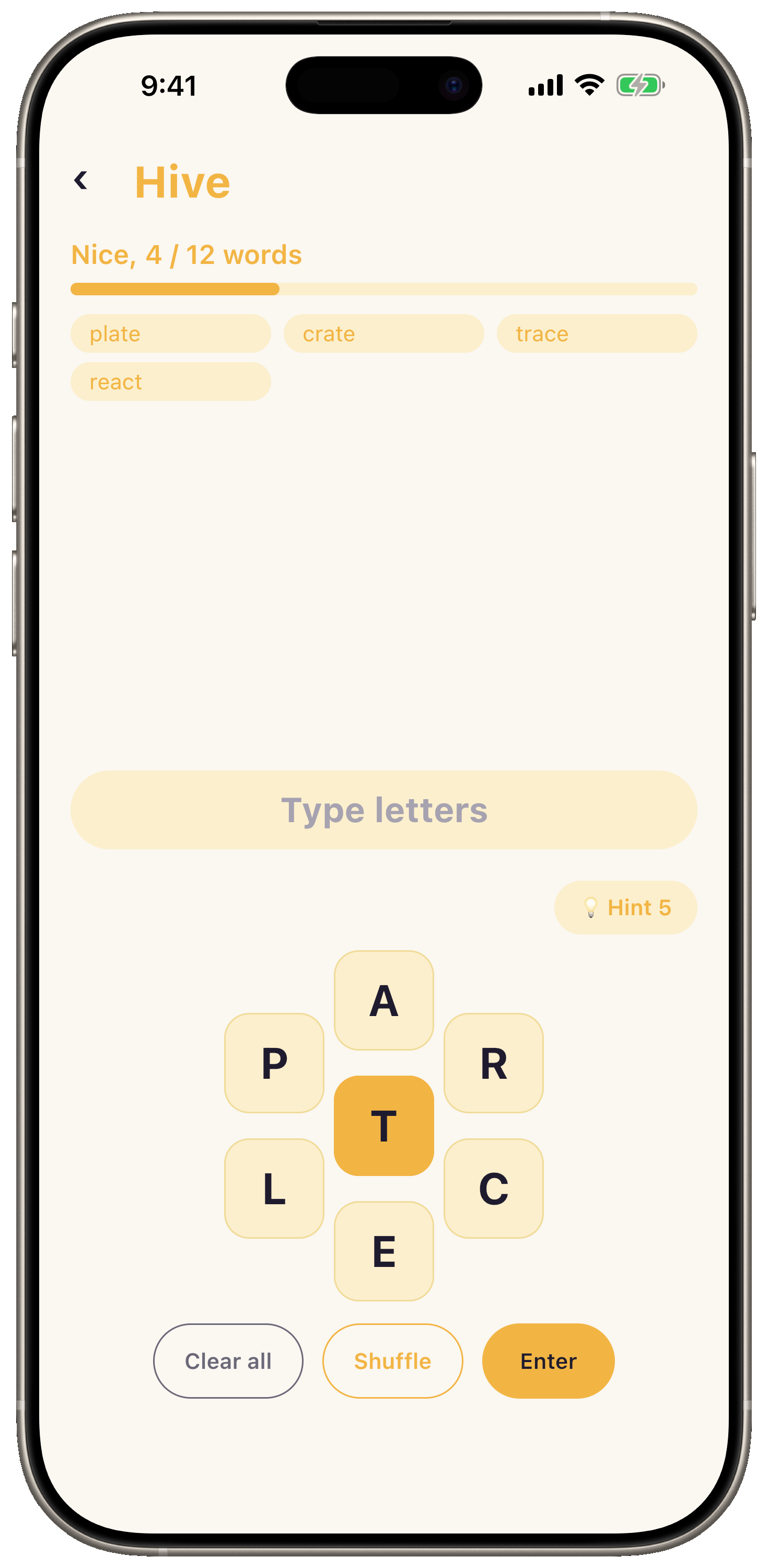 Hive — Words Attraction app screenshot