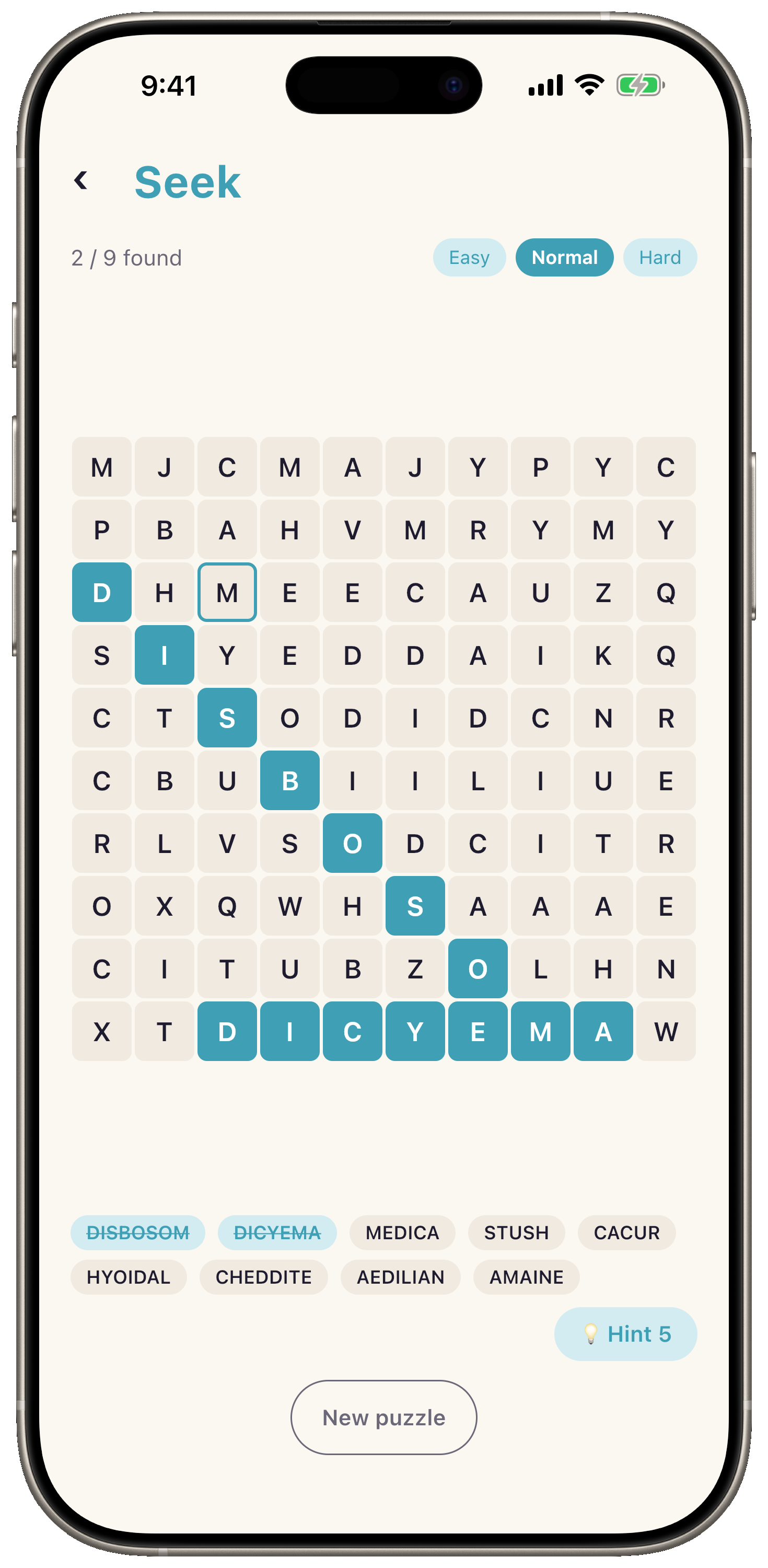 Seek — Words Attraction app screenshot